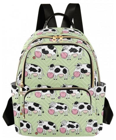 Cartoon Cute Cows Backpack Purse for Women Small Mini Women's Fashion Backpack Back Pack Weekend Bag,S Medium $17.66 Backpacks