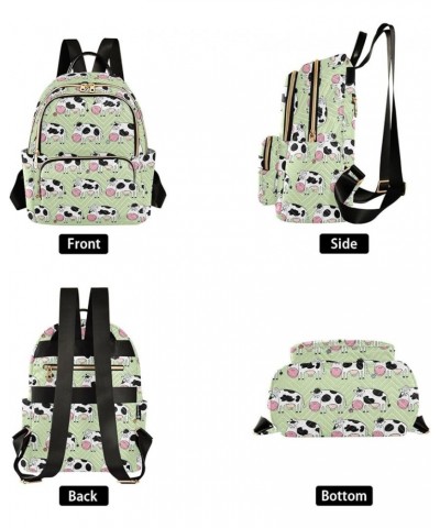 Cartoon Cute Cows Backpack Purse for Women Small Mini Women's Fashion Backpack Back Pack Weekend Bag,S Medium $17.66 Backpacks