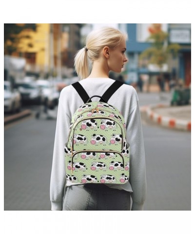 Cartoon Cute Cows Backpack Purse for Women Small Mini Women's Fashion Backpack Back Pack Weekend Bag,S Medium $17.66 Backpacks