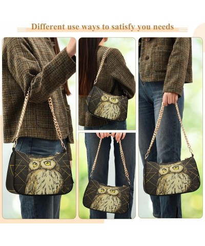 Boho Dreamcatcher HandBag with Zipper Closure for Women Hobo Shoulder Bag Cool Owl $16.49 Shoulder Bags