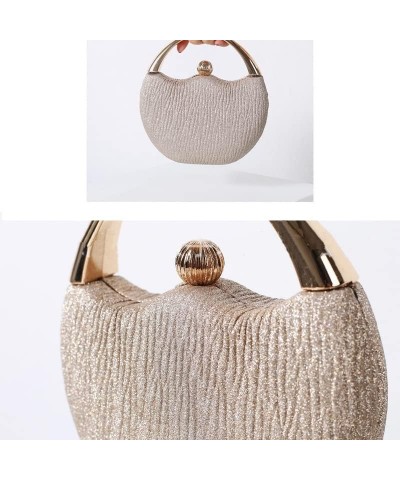 Evening Bags for Women Purses and Handbags Fashion Dinner Wedding Party Bag Bead Silver Clutch Bag E $49.06 Evening Bags