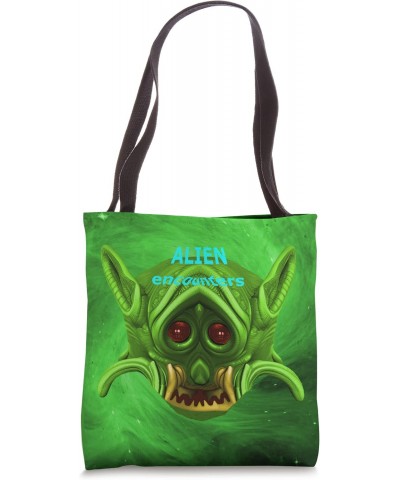 alien encounters amongst stars of the universe spooky horror Tote Bag $15.08 Totes