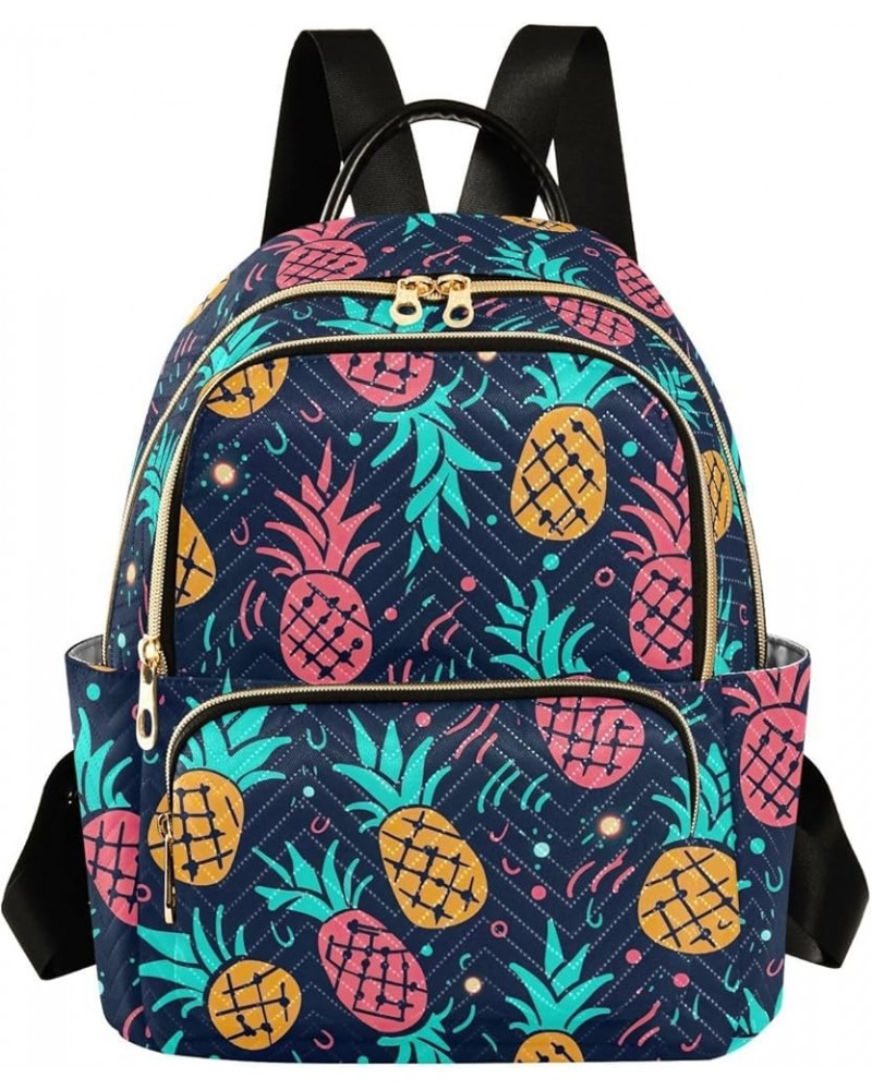 Pineapple Tropical Backpack for Women Fashion Shoulder Bags Small Casual Daypack Travel Bag S 202a2800 S(10.23"x5.11"x12.59")...