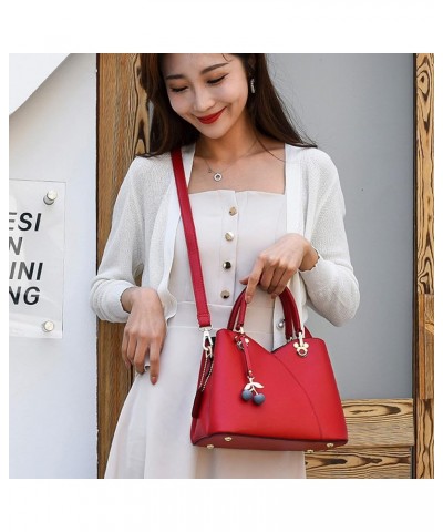 Messenger Bags Women Leather Handbags Bags for Women Ladies Hand Bag Female Hand bag Black $46.74 Shoulder Bags