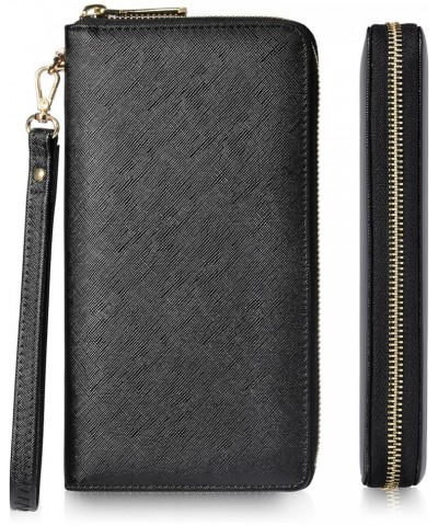 Womens Wallet Leather RFID Blocking Purse Credit Card Clutch Ch Black $10.56 Wallets