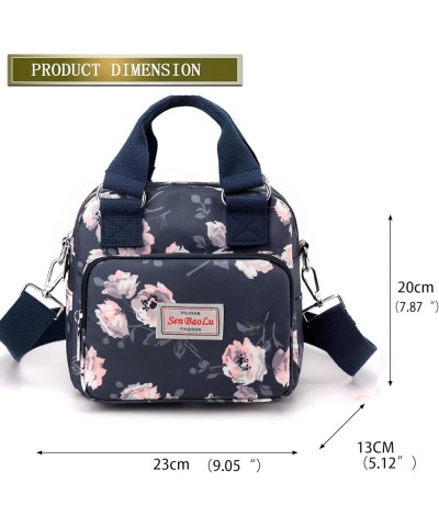 Shoulder Bag for Women Multifunctional Stylish Travel Tote Ladies CrossBody Handbags 7Pockets Mommy Travel Messenger Bag Cymb...