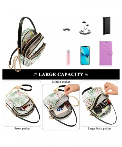 Evergreen Bough Christmas Crossbody Bags for Women Crossbody Wallet Purse Travel Purse with Chain Strap for Everyday Use $13....