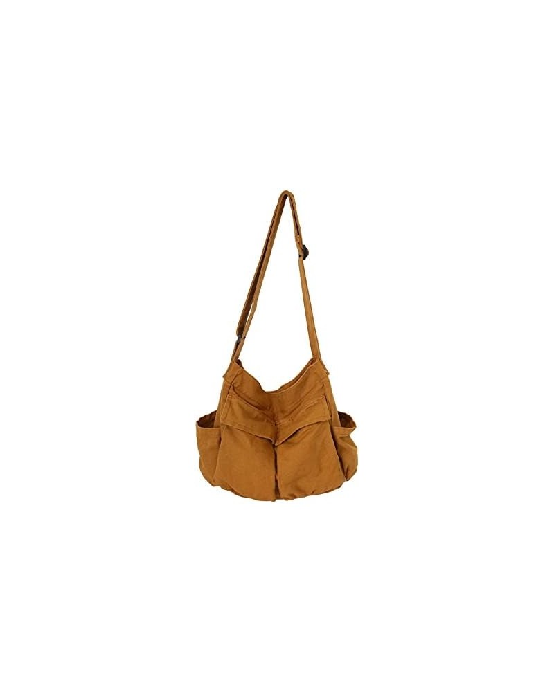 New Women's Canvas Shoulder Bag, Postman Bag, Women's Handbag Cross-body Bag, Work Travel for Men and Women (Brown) Brown $24...