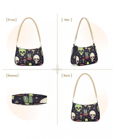 Women Handbag Purses Gentleman Skeleton Chain Shoulder bag Chain Clutch Tote Handbags Pattern 516 $14.70 Shoulder Bags