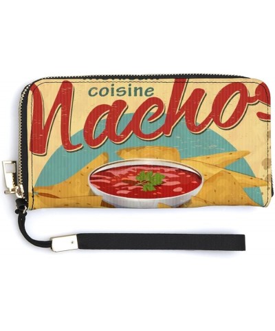 Long Clutch Wallet, Long Handbag with Wristlet Strap, PU Leather Zip Purse Multi 5 $14.61 Wristlets