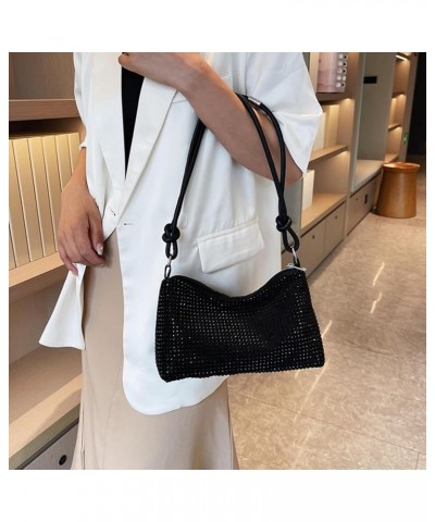 Light diamond bag fashion simple shoulder underarm bag leisure commute small square bag Beige Pink $22.68 Totes