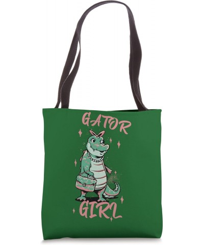 Gator Girl Girlie Alligator Crocodile For Women And Kids Tote Bag $13.79 Totes