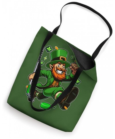 St. Patrick's Day Funny Man Playing Ice Hockey Player Lover Tote Bag $12.97 Totes