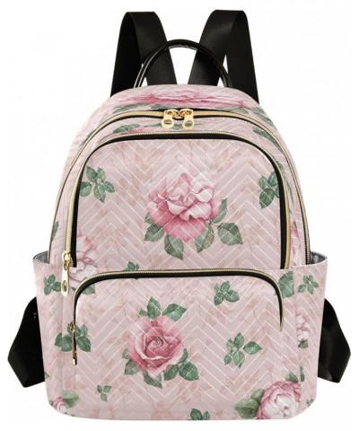 Fashion Backpack Mini Backpack Purse Casual Daily Backpack Floral Roses for Travel for College Work Small $16.32 Backpacks