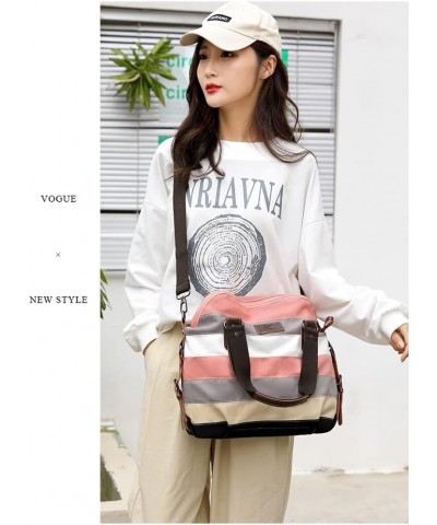 Canvas Hobo Bag Women's Shoulder Handbag Large Size Retro Casual Tote Bag Purse Shopping Travel Bag Grey $16.40 Totes