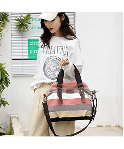 Canvas Hobo Bag Women's Shoulder Handbag Large Size Retro Casual Tote Bag Purse Shopping Travel Bag Grey $16.40 Totes