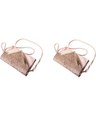 2 Pcs Evening Clutch Purses for Women Handbags for Women Shoulder Bags Hand Purse for Women Clutch Pinkx2pcs $39.64 Evening Bags