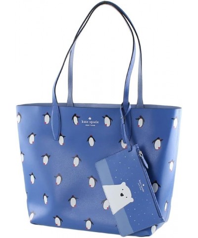 Arctic Friends Penguin Large Reversible Tote Bag Handbag $128.10 Totes