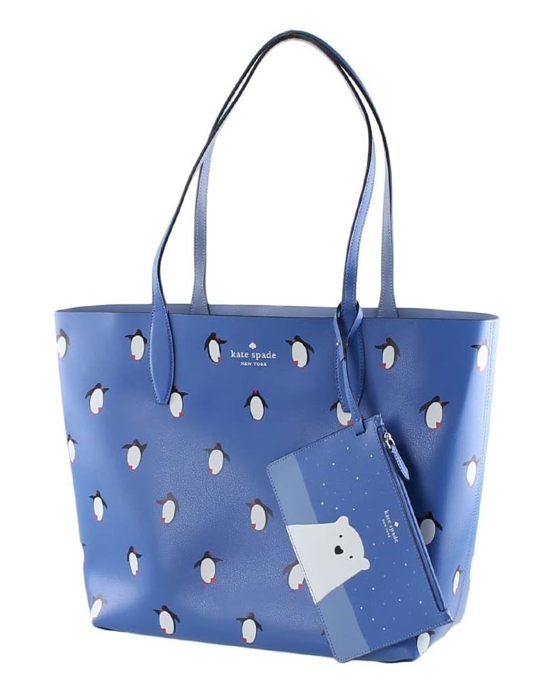 Arctic Friends Penguin Large Reversible Tote Bag Handbag $128.10 Totes