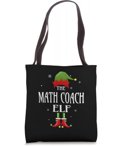 Math Coach Elf Funny Xmas Groupe Matching Pajama Christmas Tote Bag $13.34 Totes