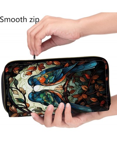 Womens Wristlet Wallets, Ladies Wallet Clutch Purse with Removable Wrist Strap Zip Around Large Capacity Credit Card Holder C...