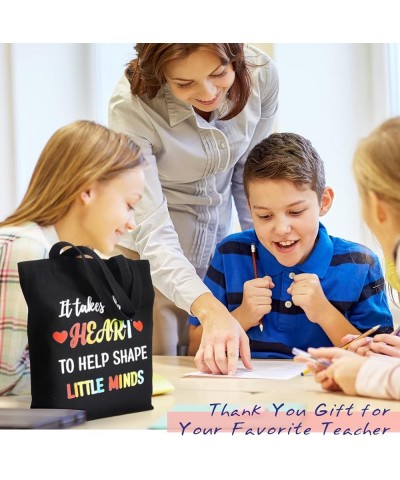 4 Pcs Teacher Appreciation Gift Teacher Canvas Tote Bag (Basic Style) Adorable Style $11.20 Totes