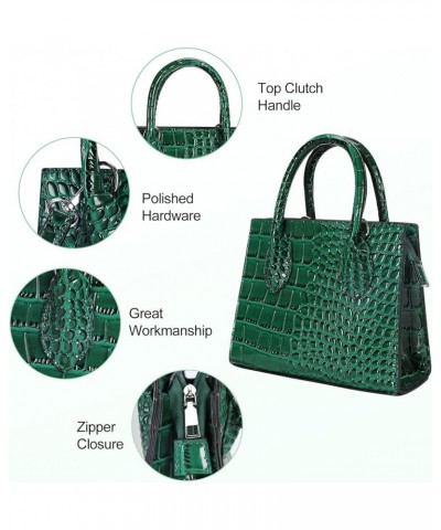 handbags for women，mini purses for women，cute small purse,small crossbody bags for women trendy Green Croc $17.48 Crossbody Bags