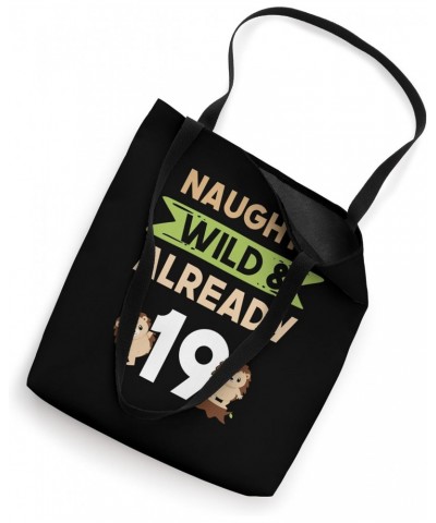 Naughty Wild & Already 19 Birthday Hedgehog Tote Bag $12.90 Totes