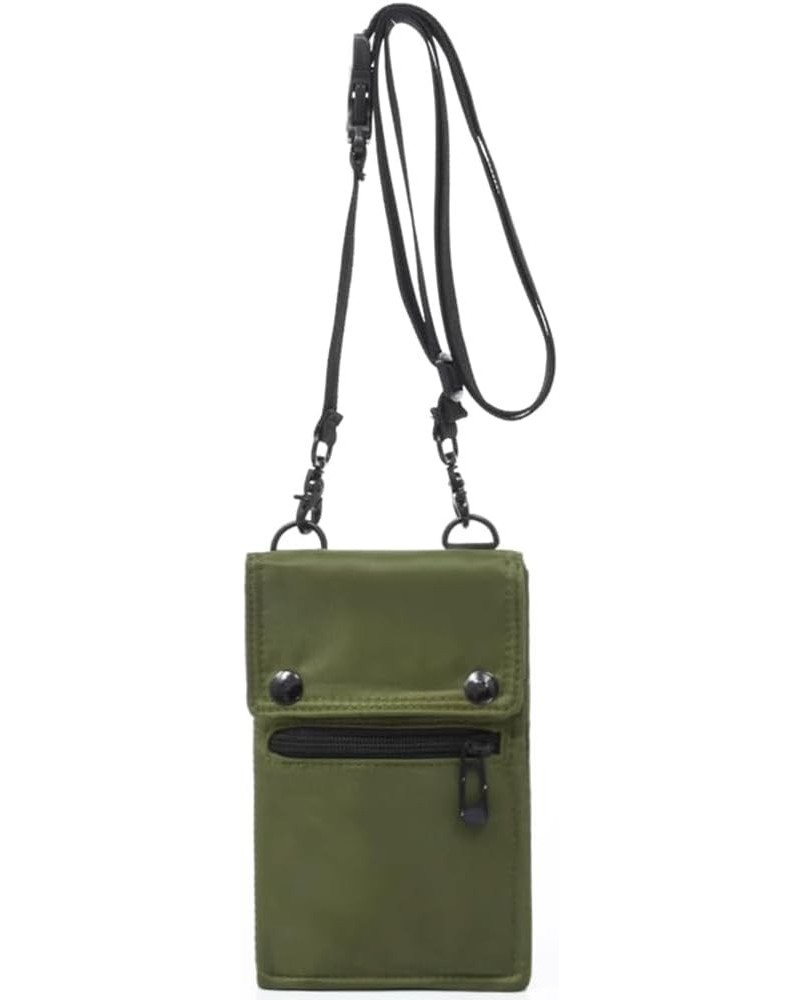 Foldable Crossbody Bags with Multiple Pockets Waterproof Nylon Purse Lightweight Mini Purse Bag for Phone Card Key Green $10....