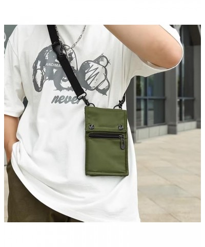 Foldable Crossbody Bags with Multiple Pockets Waterproof Nylon Purse Lightweight Mini Purse Bag for Phone Card Key Green $10....