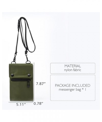 Foldable Crossbody Bags with Multiple Pockets Waterproof Nylon Purse Lightweight Mini Purse Bag for Phone Card Key Green $10....