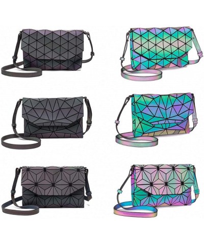 Geometric Luminous Tote Bag Holographich Purses and Handbags Flash Reflactive Crossbody Bag for Women Diagonal Package-2 $12....