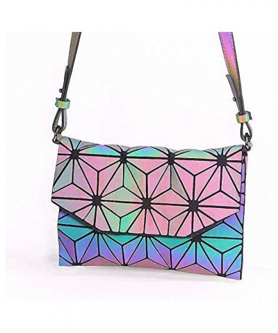 Geometric Luminous Tote Bag Holographich Purses and Handbags Flash Reflactive Crossbody Bag for Women Diagonal Package-2 $12....