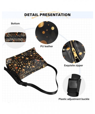 Valentine's Day Heart Gold Crossbody Bag for Women Men with Adjustable Strap PU Leather Shoulder Hobo Purse Bag 20850970 $15....