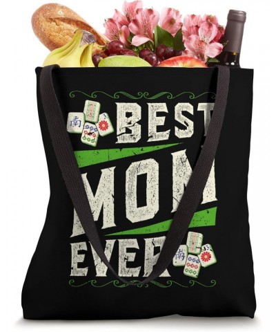 Mah Jong Player Best Mom Mahjong Tote Bag $15.36 Totes