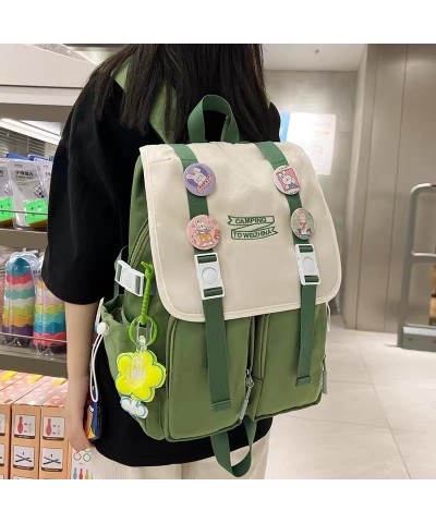 Large Capicity MultiColor Backpack Cute Cartoon Design with pins Y2k Aesthetic kawaii Cute Backpack (Purple) Black $17.29 Bac...