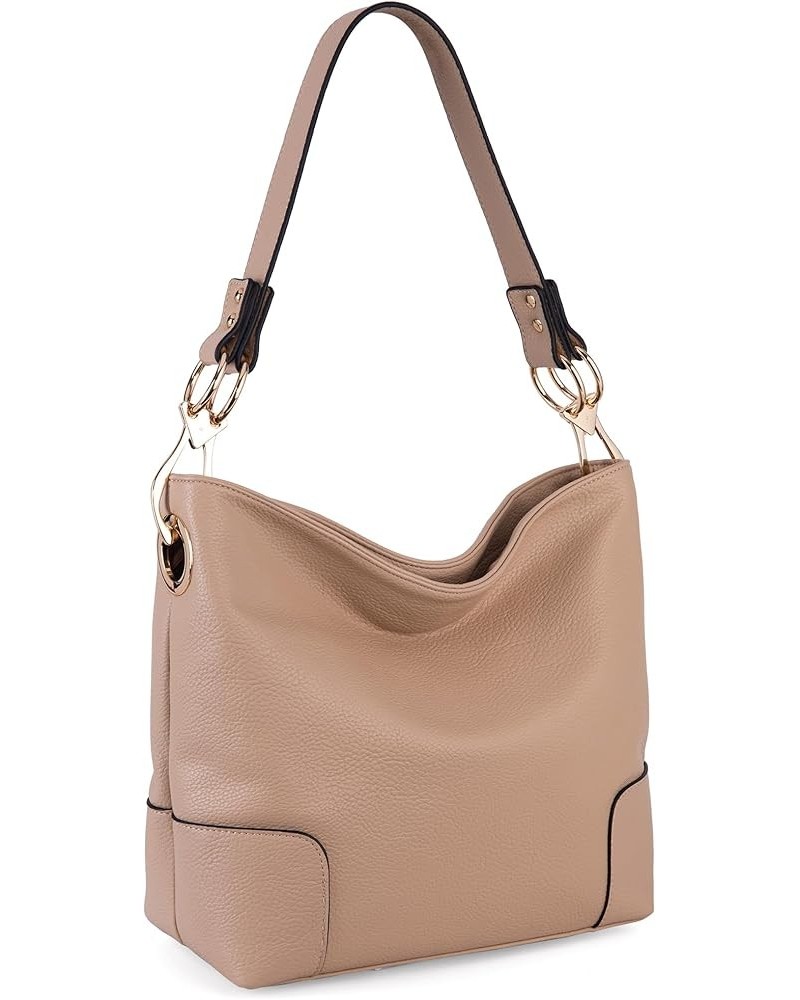 Hobo Bags for Women Top Handle Satchel Shoulder Purse Bucket Handbag Special-tan $11.75 Totes