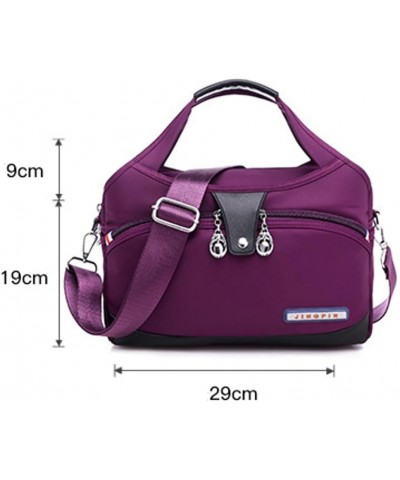 Women's Nylon Handbag Casual Hobo Bag Shoulder Crossbody Bag Small Totes Lightweight Multi Pocket Purse for Travel A-red $31....