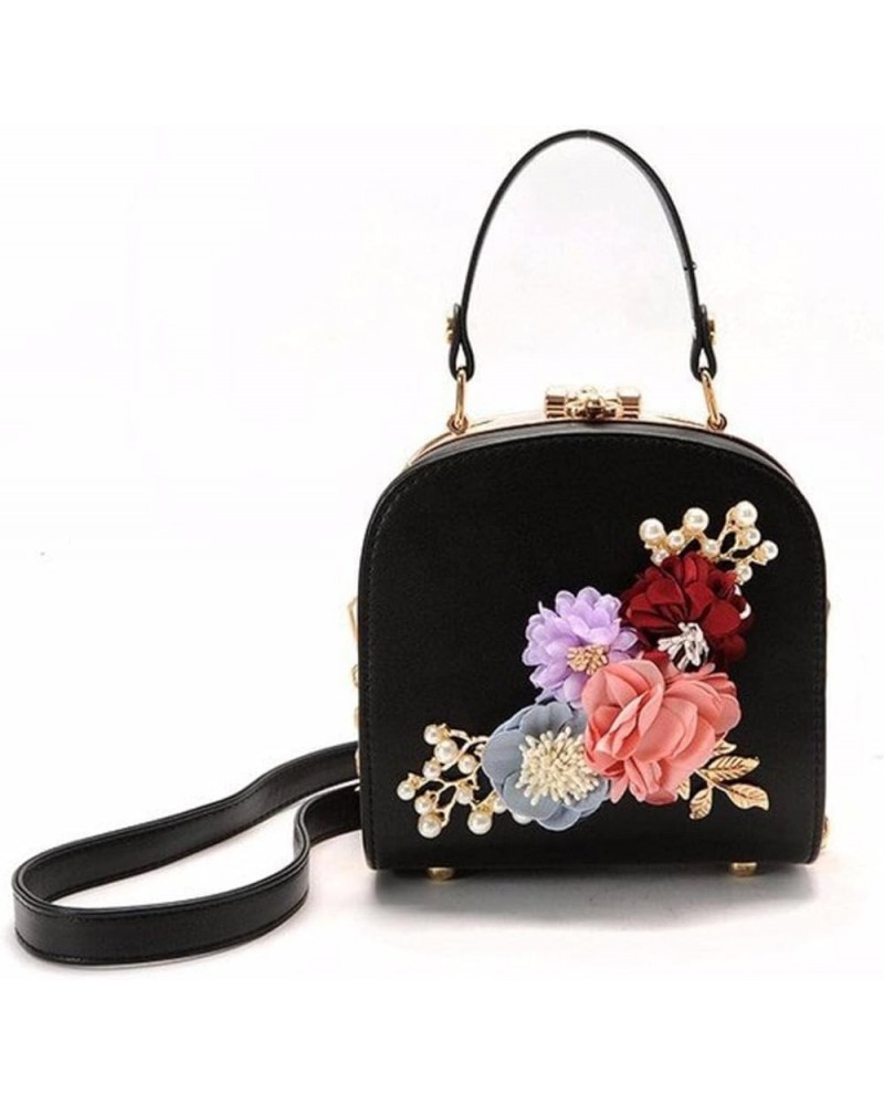 Small Flower Handbag-Evening Messenger Bag-Adjustable Shoulder Strap-Women's and Shoulder Bag Heise $40.84 Totes