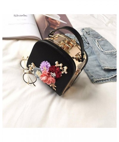 Small Flower Handbag-Evening Messenger Bag-Adjustable Shoulder Strap-Women's and Shoulder Bag Heise $40.84 Totes