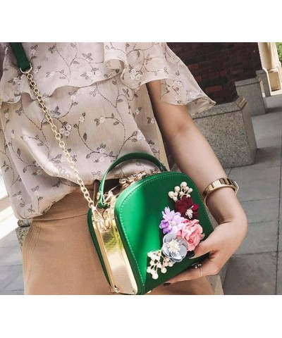 Small Flower Handbag-Evening Messenger Bag-Adjustable Shoulder Strap-Women's and Shoulder Bag Heise $40.84 Totes