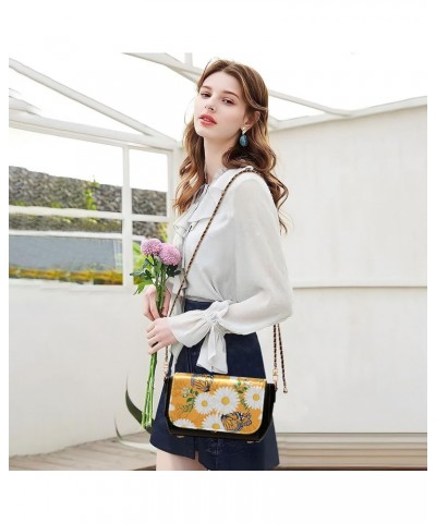 Crossbody Bags for Women Trendy Women's Black Shoulder Bag Small PU Leather Flap Cross Body Bag Handbags Pattern17 $20.08 Cro...