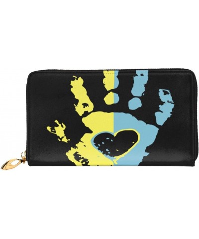 Long Handbag Purse Wristlet Bag Card Holder Wallet-Down Syndrome Awareness Hand Leather Wallet For Women Men $20.29 Wristlets