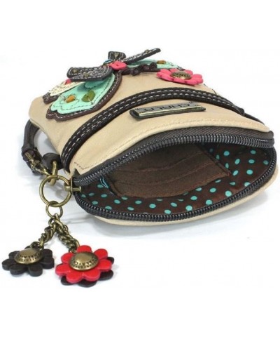 Cell Phone Crossbody Purse-Women PU Leather/Canvas Multicolor Handbag with Adjustable Strap New Butterfly - Ivory $24.03 Wris...