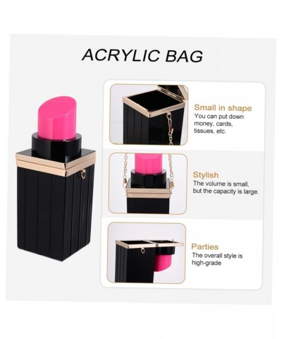 3 pcs Clutch Banquet Girls Women Bag Bags Crossbody Female Small Chain Elegant Lipstick Handbag for Acrylic Womens Shape Purs...