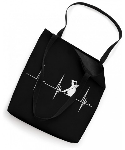 Line Dance Heartbeat EKG Pulse Line Dancing Western Dancer Tote Bag $11.60 Totes