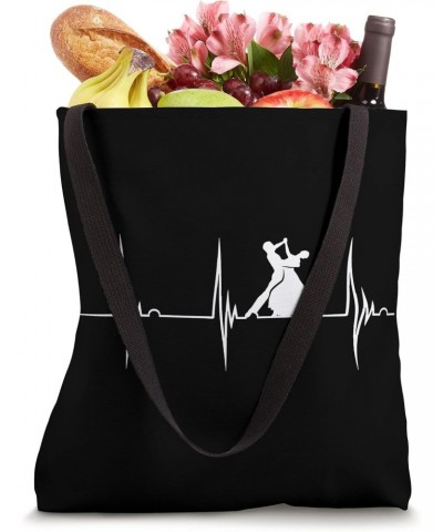 Line Dance Heartbeat EKG Pulse Line Dancing Western Dancer Tote Bag $11.60 Totes