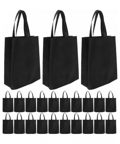 30pcs Non Woven Tote Bags 12x15 Inch Grocery Bags Party Favor Gift Bag Shopping Bags with Handles Black Black $11.83 Totes