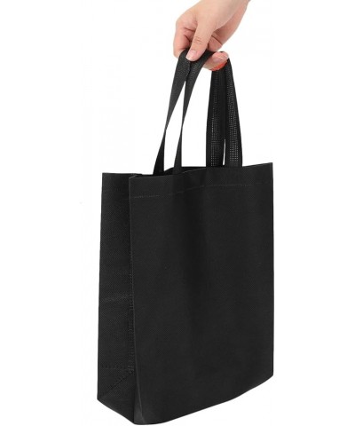 30pcs Non Woven Tote Bags 12x15 Inch Grocery Bags Party Favor Gift Bag Shopping Bags with Handles Black Black $11.83 Totes