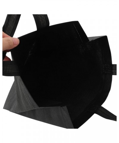 30pcs Non Woven Tote Bags 12x15 Inch Grocery Bags Party Favor Gift Bag Shopping Bags with Handles Black Black $11.83 Totes